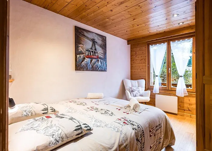 Apartment 7P Balcony Mountain View Parking Ski 公寓